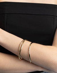 Gold Plated Smooth Bracelet Pack - link has visual effect only