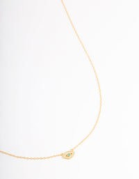 Gold Plated Sterling Silver Evil Eye Necklace - link has visual effect only