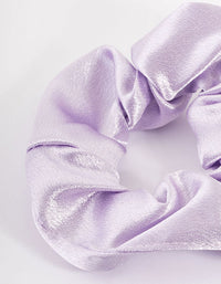 Lilac Fabric Satin Scrunchie - link has visual effect only