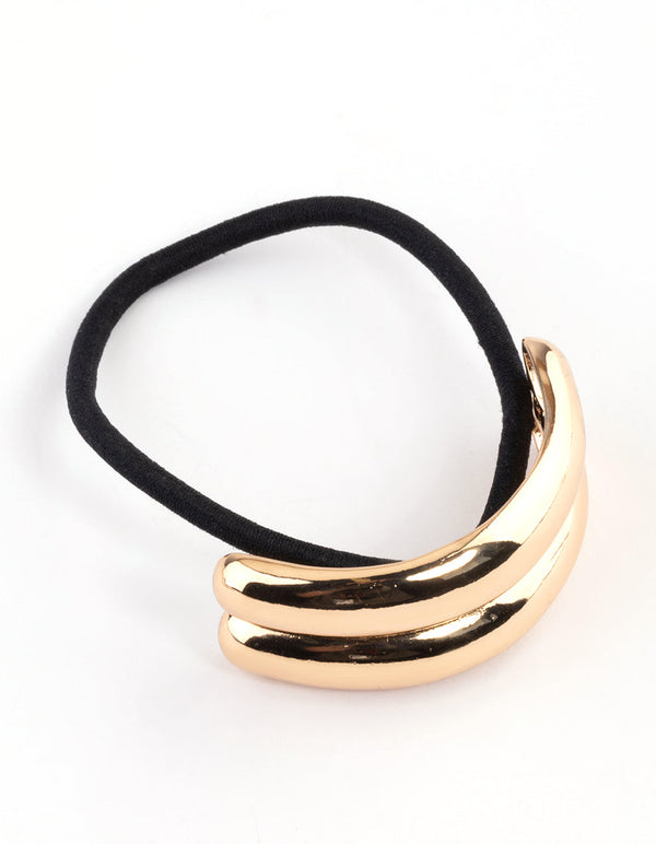 Gold Wrapped Detail Ponytail Accessory