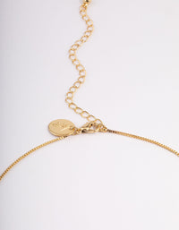 Gold Plated Diamante Cross Fine Chain Necklace - link has visual effect only