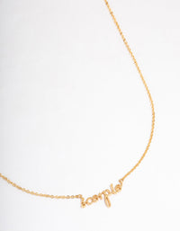 Gold Plated Scorpio Script Pendant Necklace - link has visual effect only