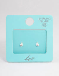 Sterling Silver Teardrop Stud Earrings - link has visual effect only