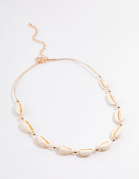 Gold Shell Toggle Choker - link has visual effect only