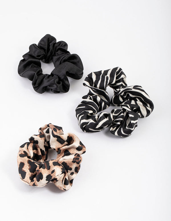 Fabric Wide Stone Animal Scrunchie Pack