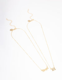 Gold Plated Angel Number '111' Layered Necklace - link has visual effect only