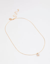 Gold Diamante Mini Star Necklace - link has visual effect only