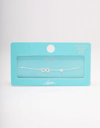 Sterling Silver Infinity Heart Bracelet - link has visual effect only