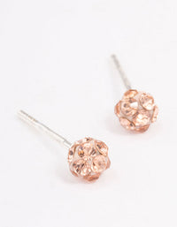 Sterling Silver Blush Fireball Stud Earrings - link has visual effect only