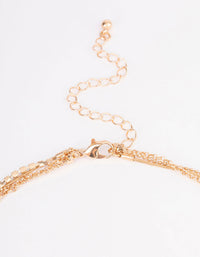 Gold Mixed Chain & Cupchain Long Necklace - link has visual effect only