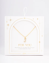 Letter J Gold Plated Initial Pendant Necklace - link has visual effect only