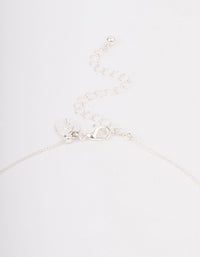 Rhodium Molten Ball Long Necklace - link has visual effect only
