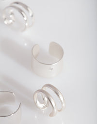 Silver Open Ear Cuff Pack - link has visual effect only