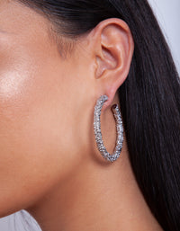 Diamante Double Star Drop Earrings - link has visual effect only