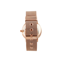 Rose Gold Marble Mesh Strap Watch - link has visual effect only