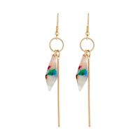 Gold Acrylic Stick Drop Earrings - link has visual effect only