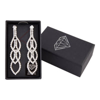Statement Tiered Crystal Drop Earrings - link has visual effect only