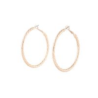 Gold Diamond Cut Rounded Hoop - link has visual effect only