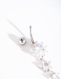 Titanium Multi Flower Belly Bar - link has visual effect only
