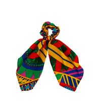 Bright Geometric Print Scarf Scrunchie - link has visual effect only