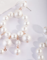 White Multi Ball Drop Earrings - link has visual effect only