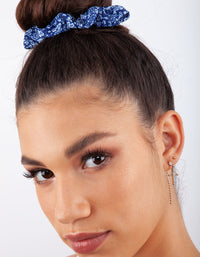 Multi-Design Blue Scrunchie Pack - link has visual effect only