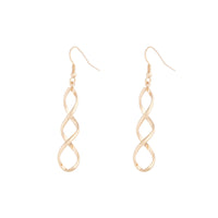 Gold Wave Drop Earrings - link has visual effect only