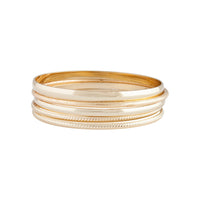 Gold Texture Metal Bangle Pack - link has visual effect only