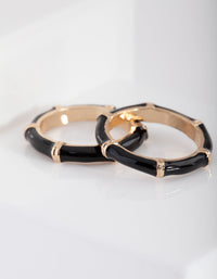 Gold Black Bamboo Ring Pack - link has visual effect only